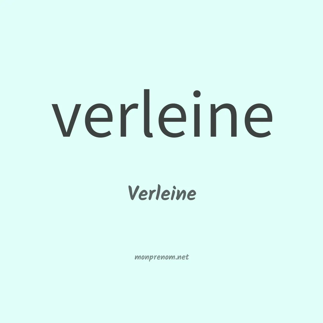 Verleine en chinois