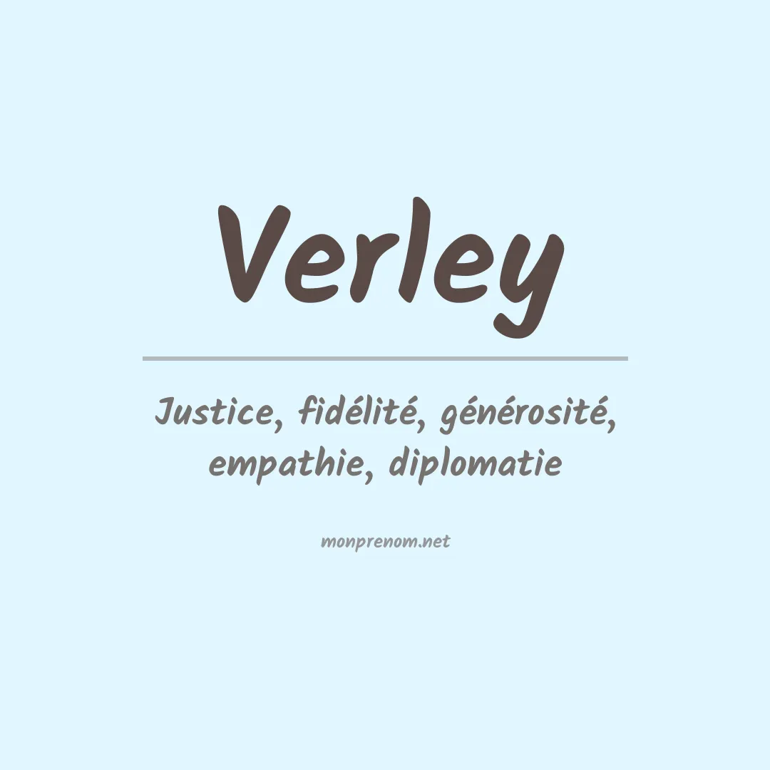 Prénom Verley