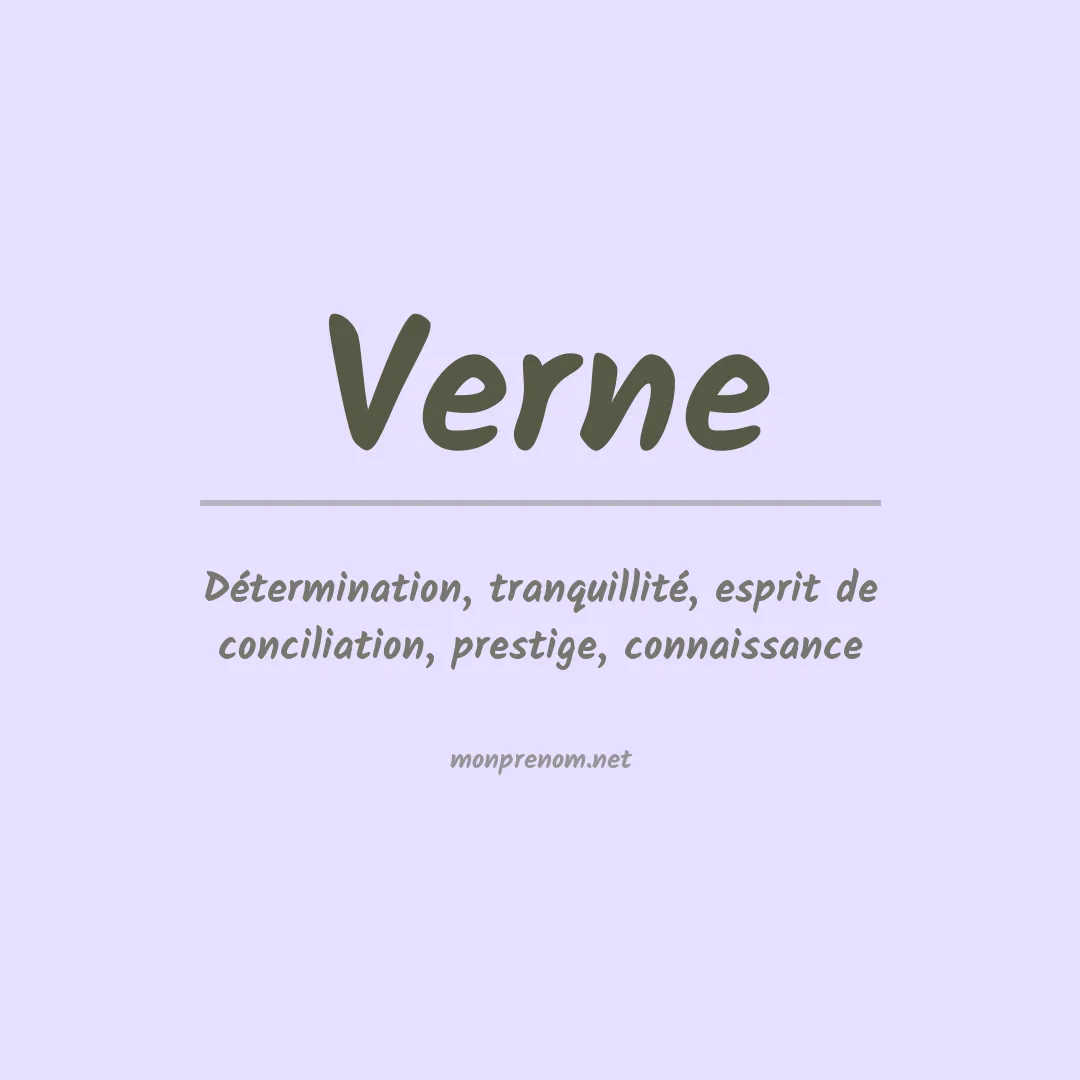 Prénom Verne
