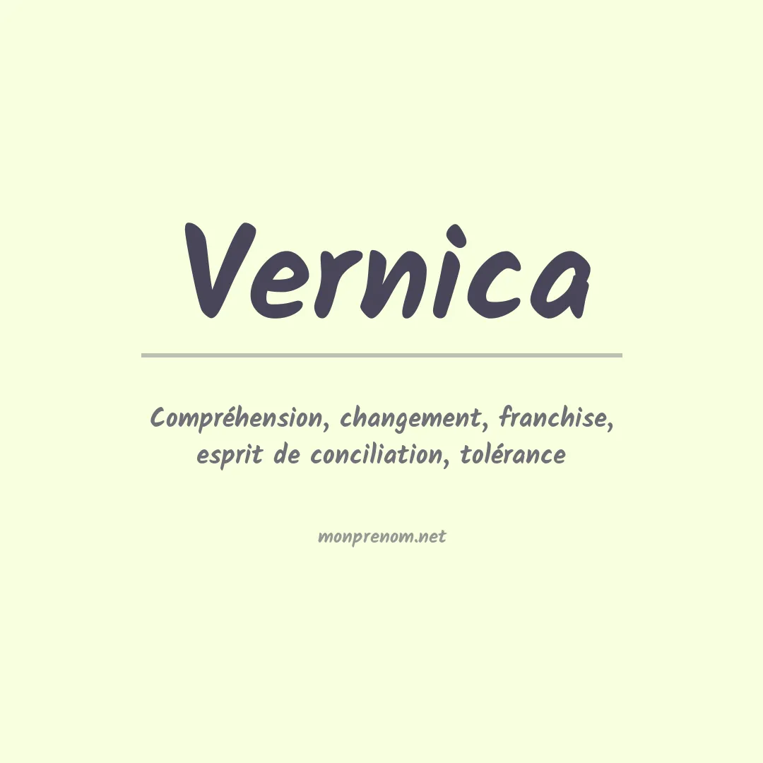 Signification du prénom Vernica