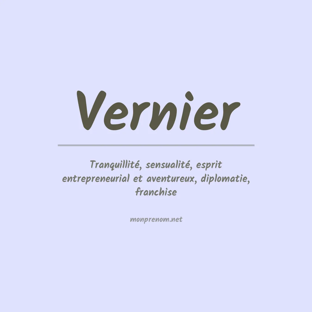 Prénom Vernier