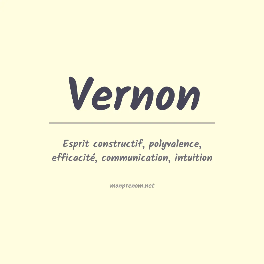 Prénom Vernon