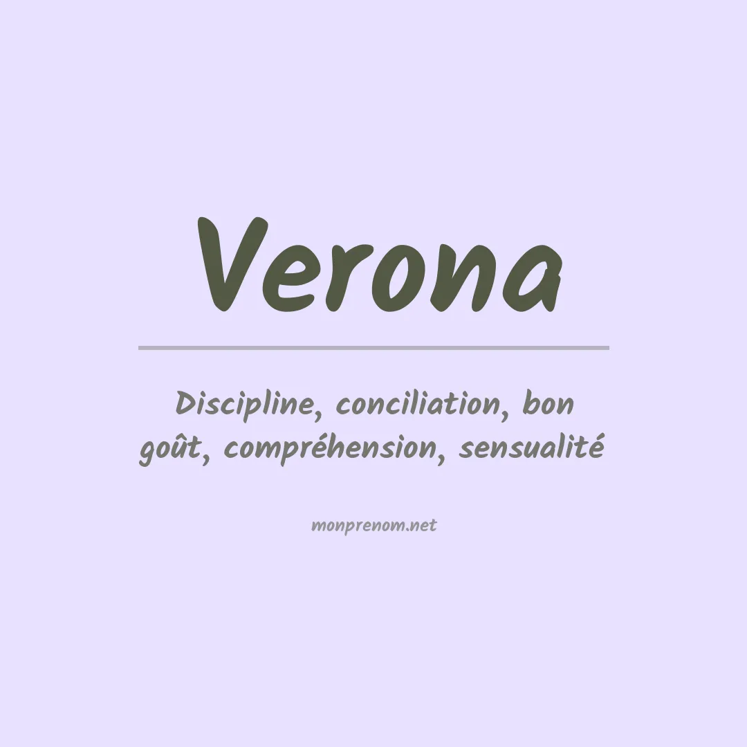 Prénom Verona