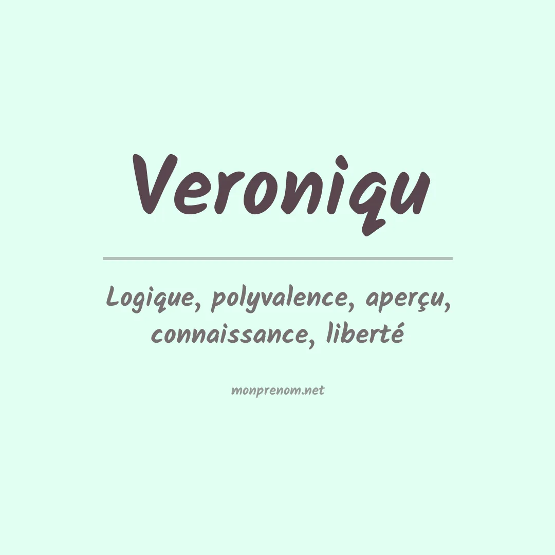 Prénom Veroniqu