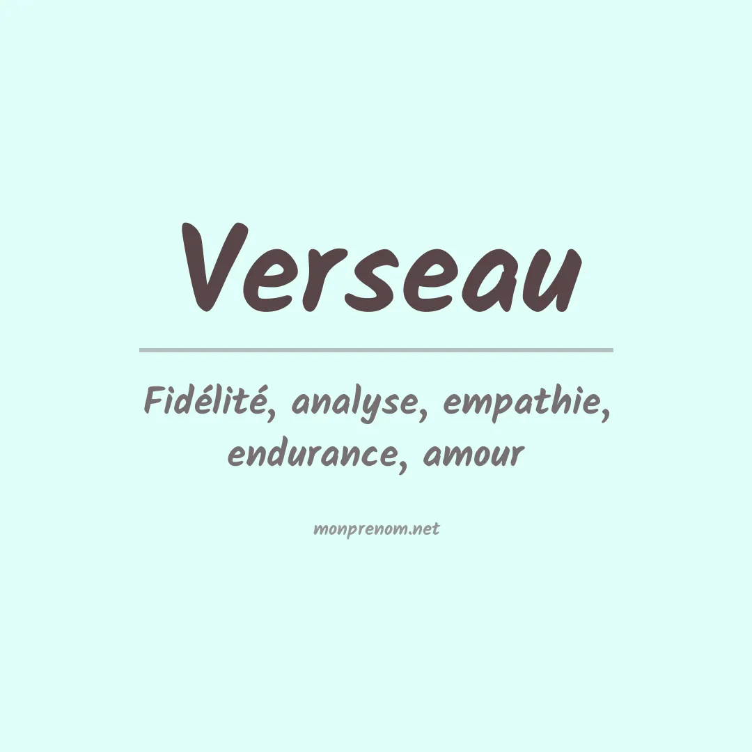 Signification du prénom Verseau
