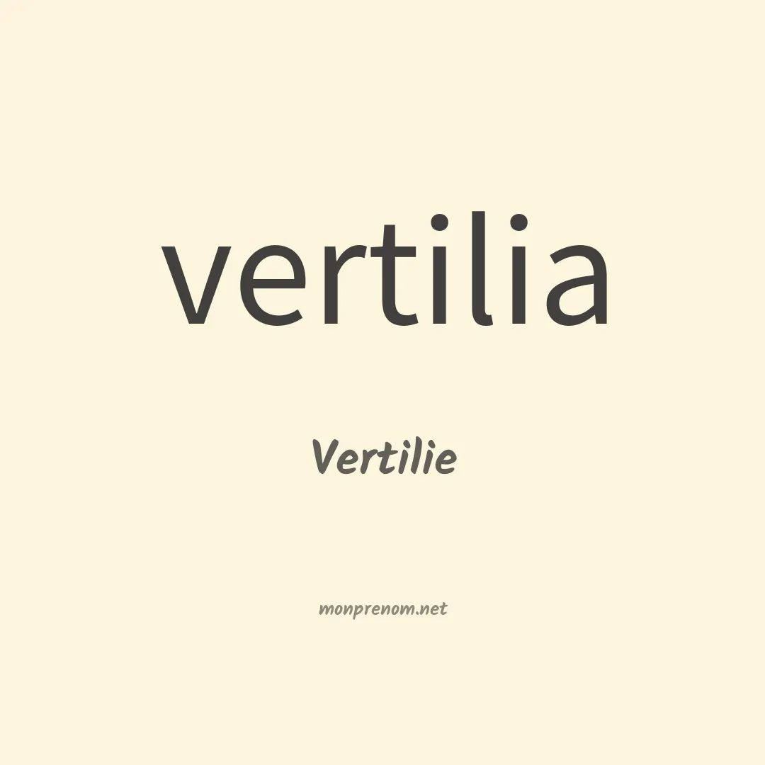 Vertilie en chinois