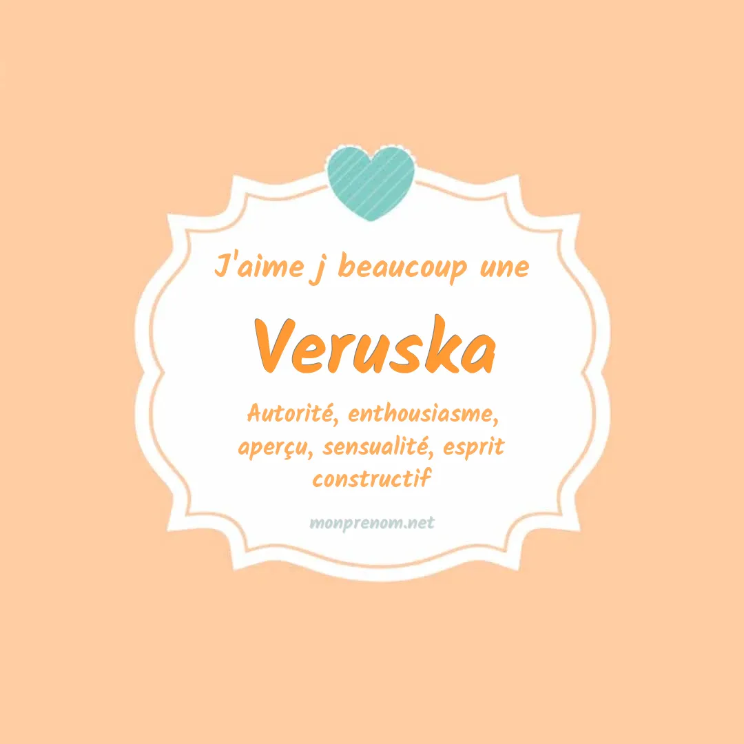 J'aime beaucoup Veruska