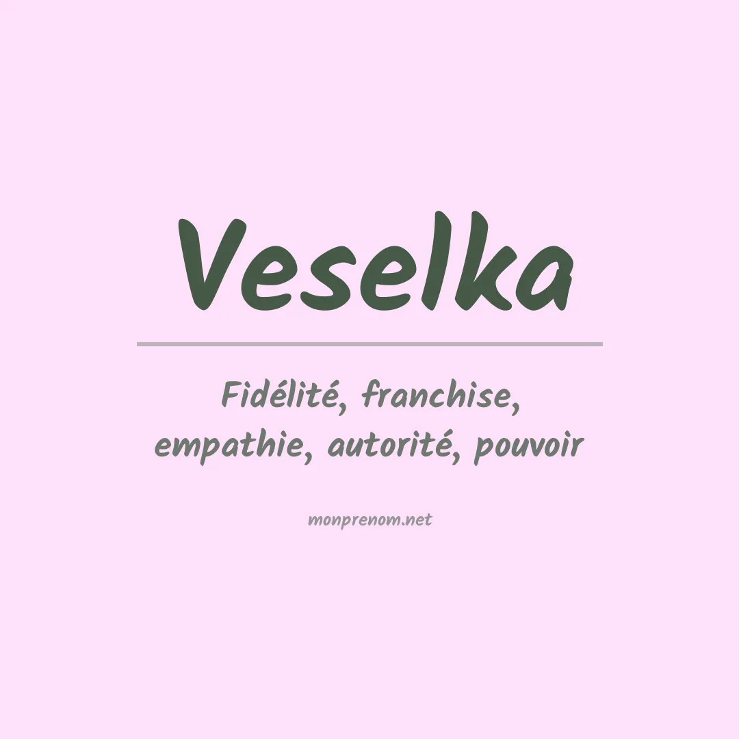 Prénom Veselka