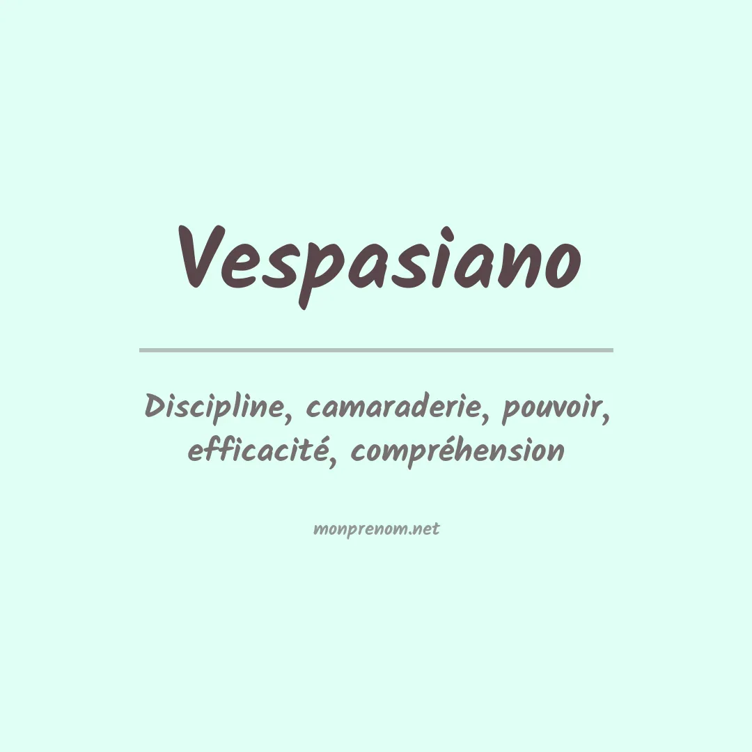 Prénom Vespasiano