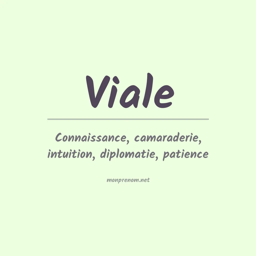 Prénom Viale