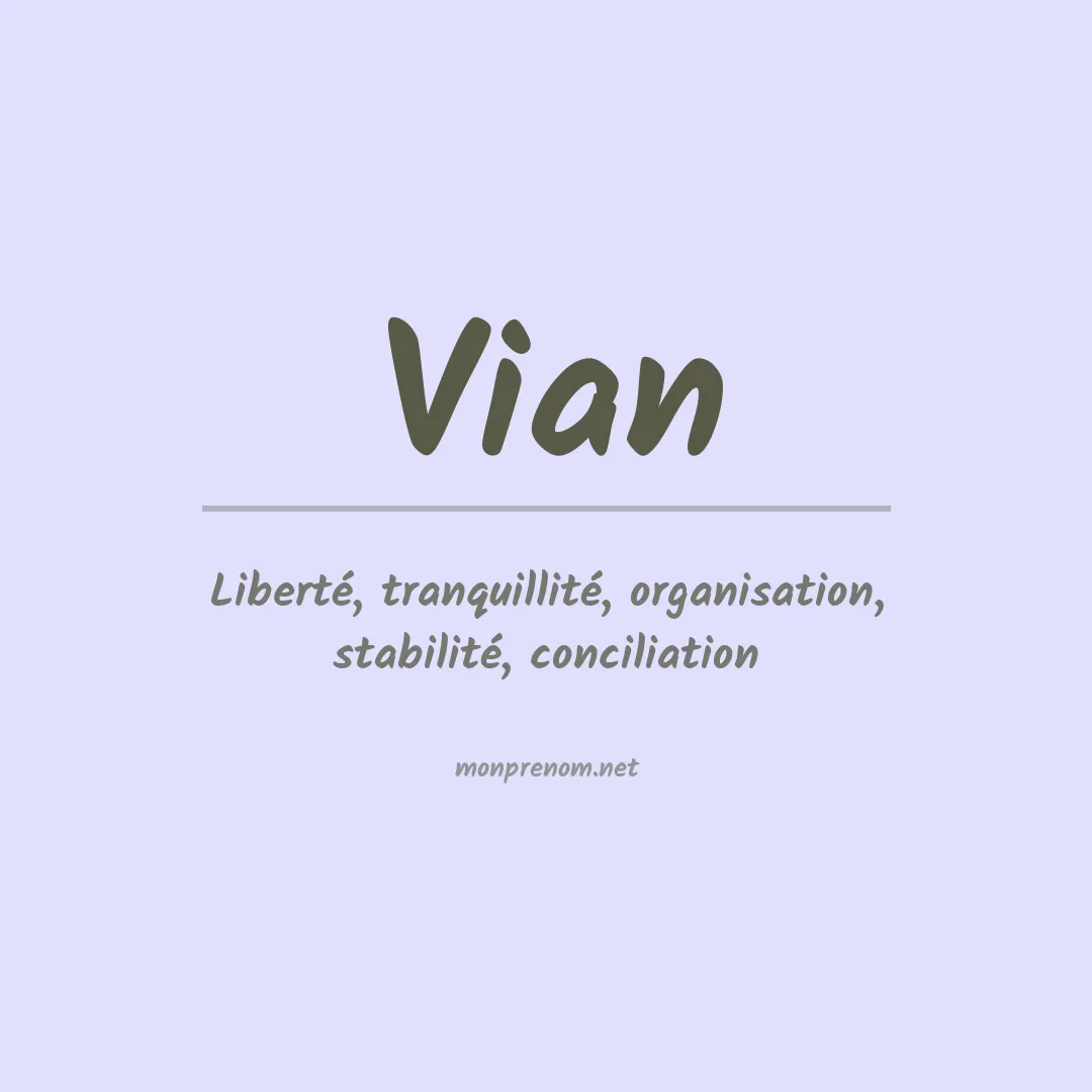 Prénom Vian