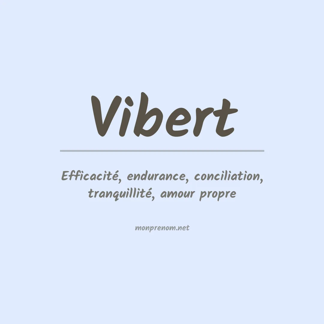 Prénom Vibert
