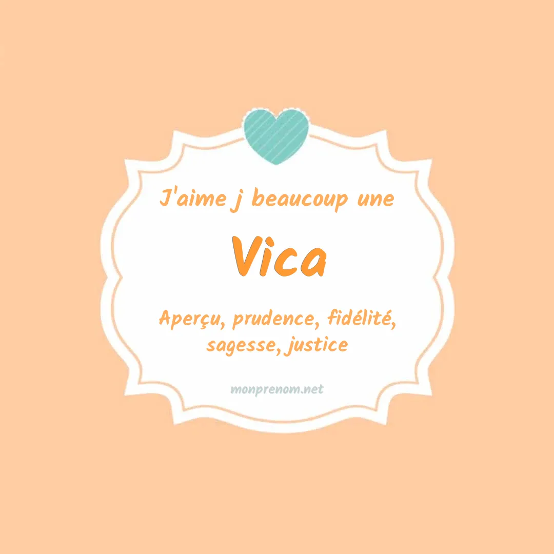 J'aime beaucoup Vica