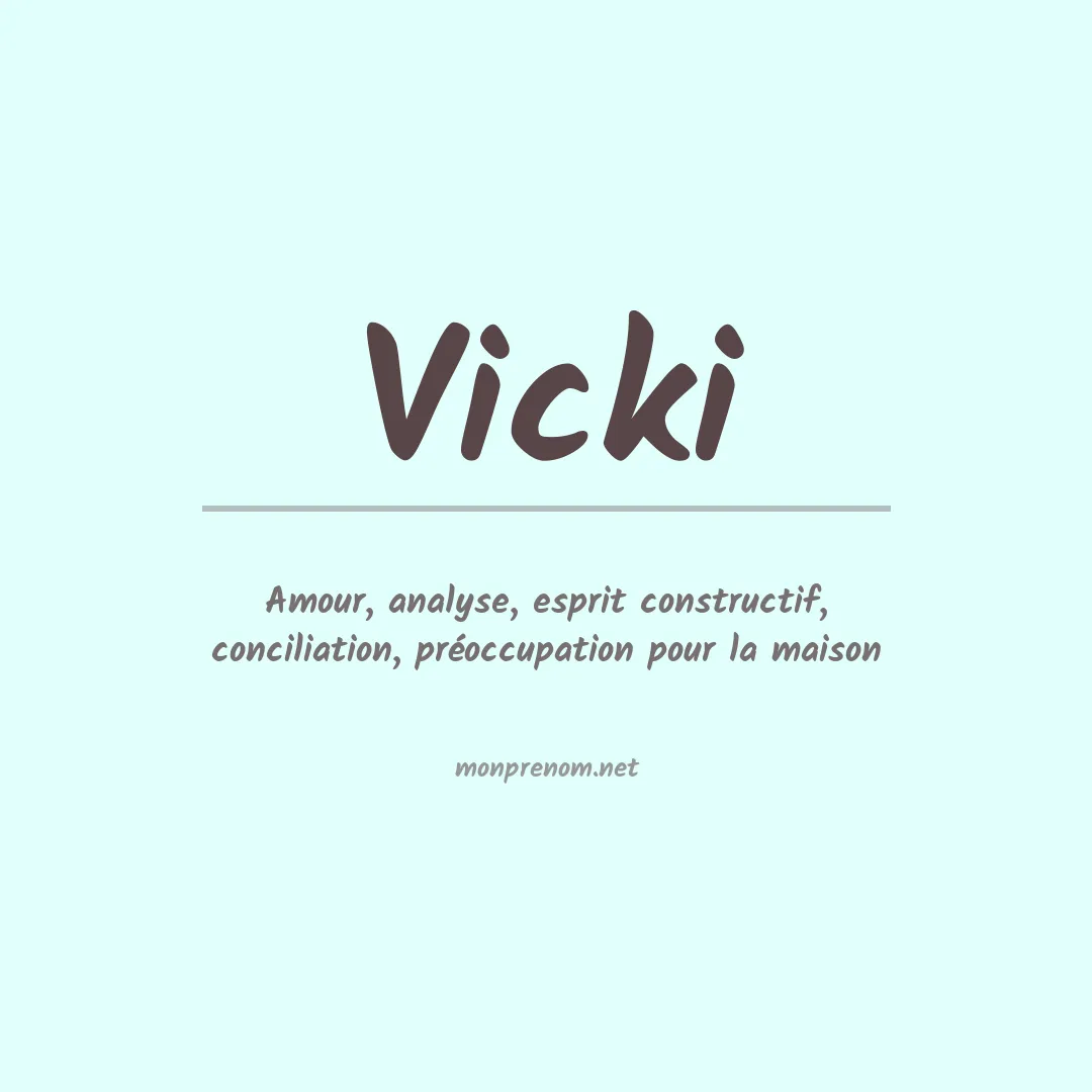 Prénom Vicki