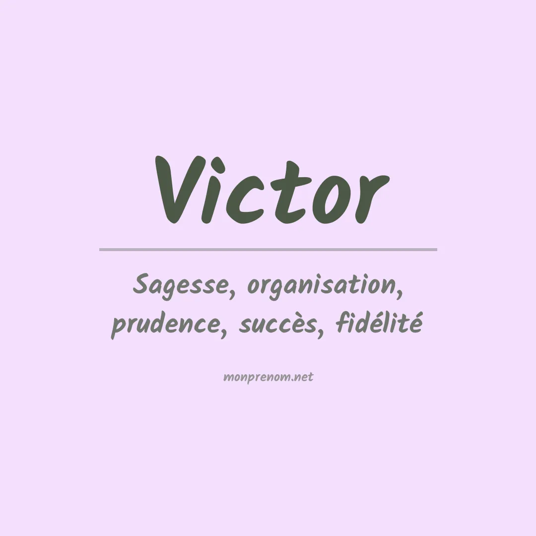 Prénom Victor