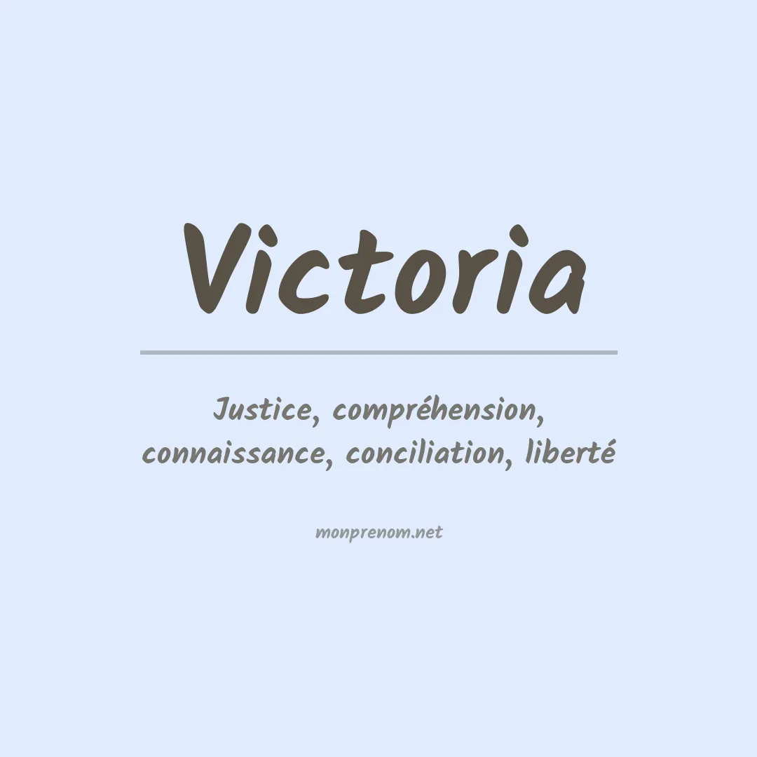 Prénom Victoria