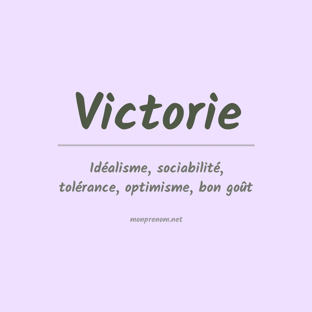 Signification du prénom Victorie