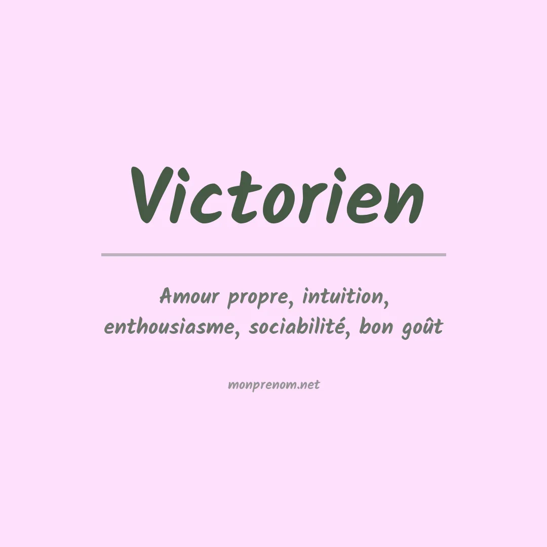 Prénom Victorien