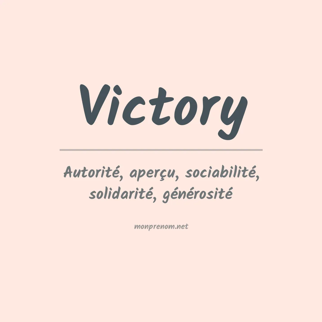 Prénom Victory