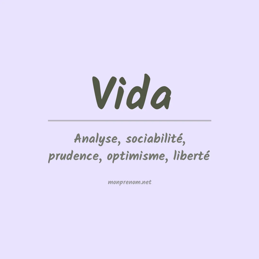Prénom Vida