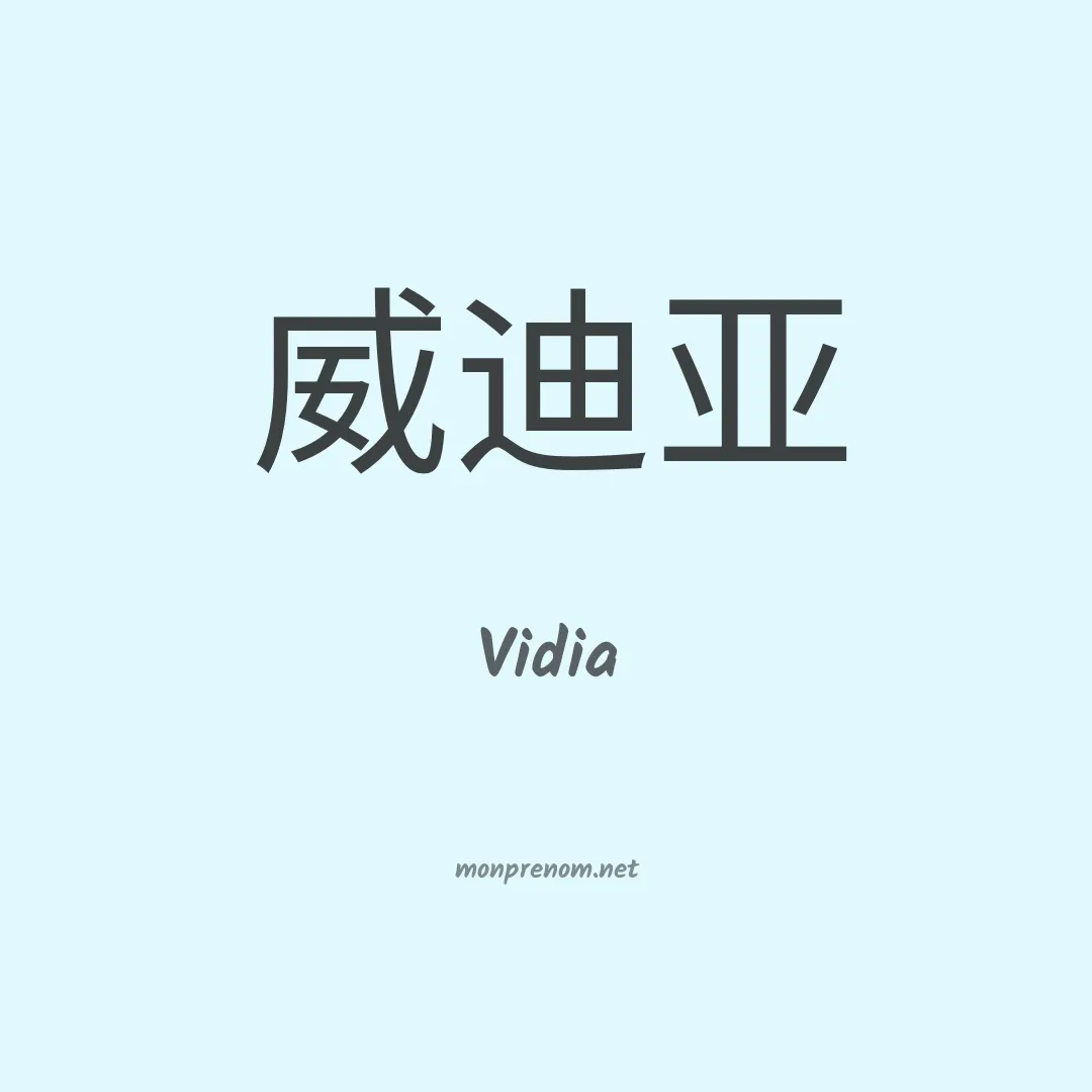Vidia en chinois