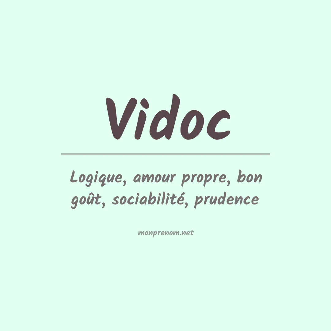 Signification du prénom Vidoc