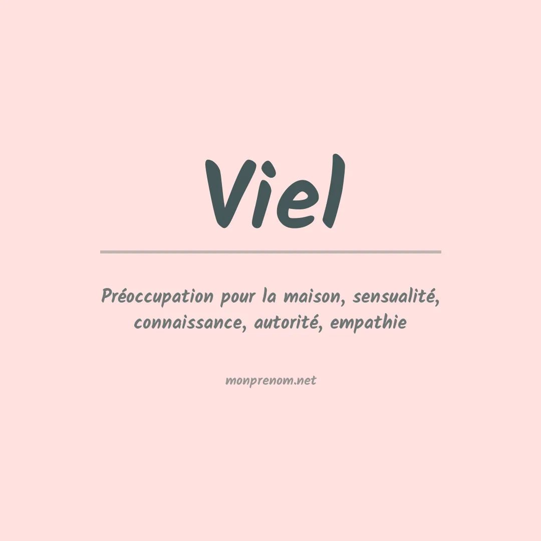 Prénom Viel
