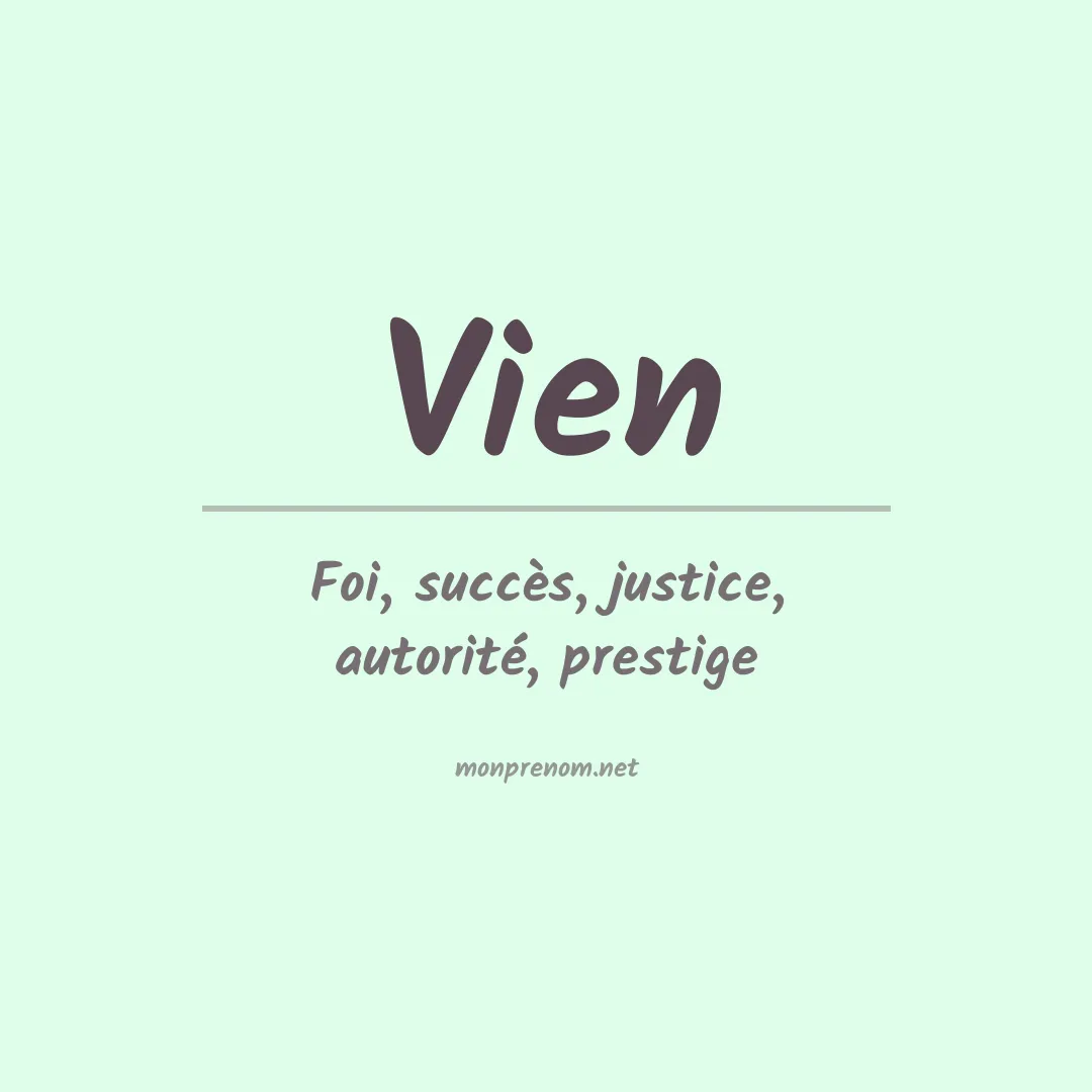 Prénom Vien