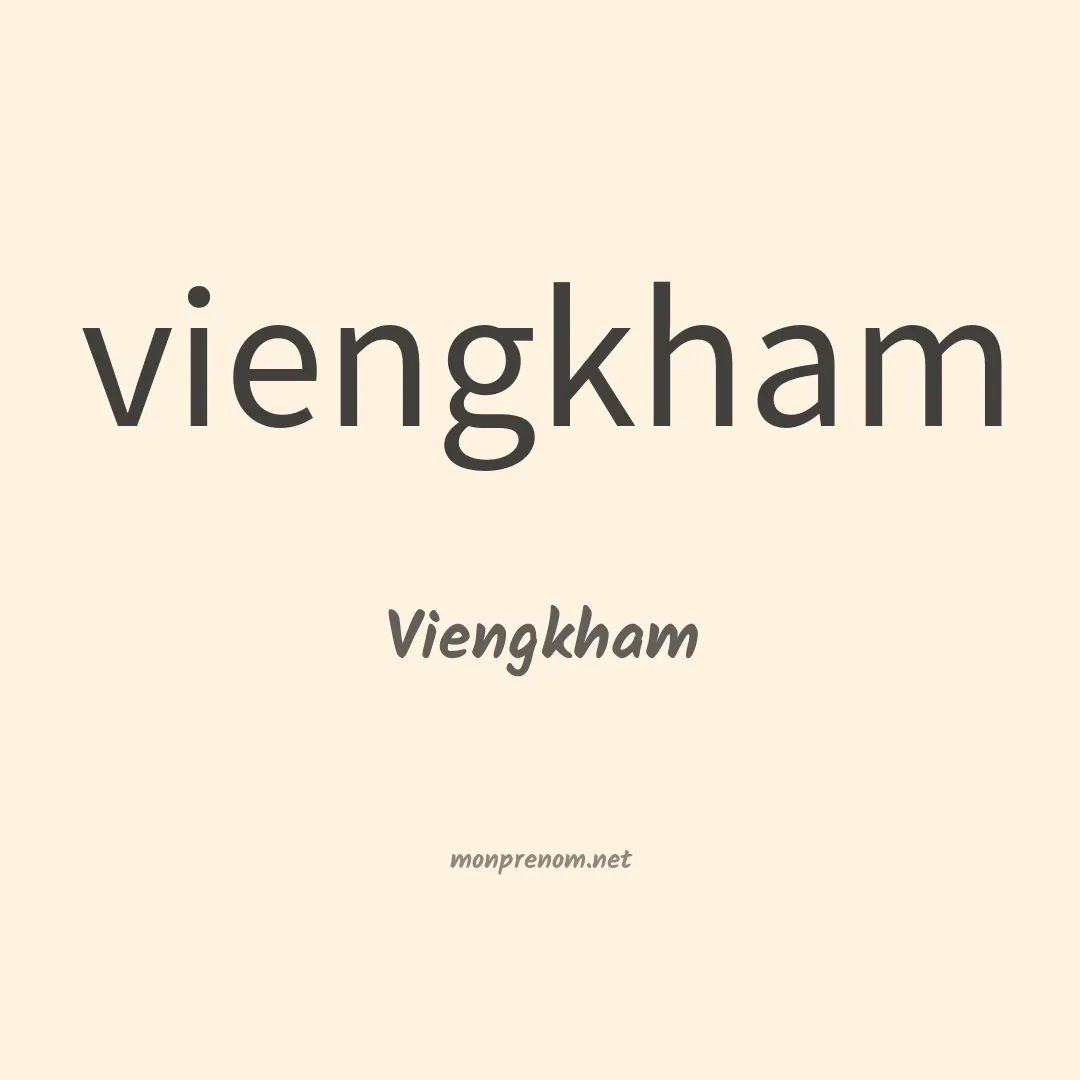 Viengkham en chinois