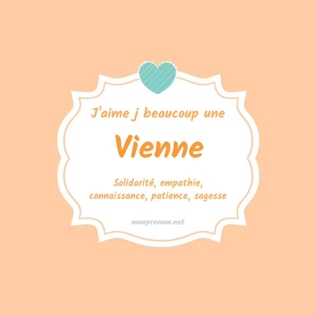 J'aime beaucoup Vienne