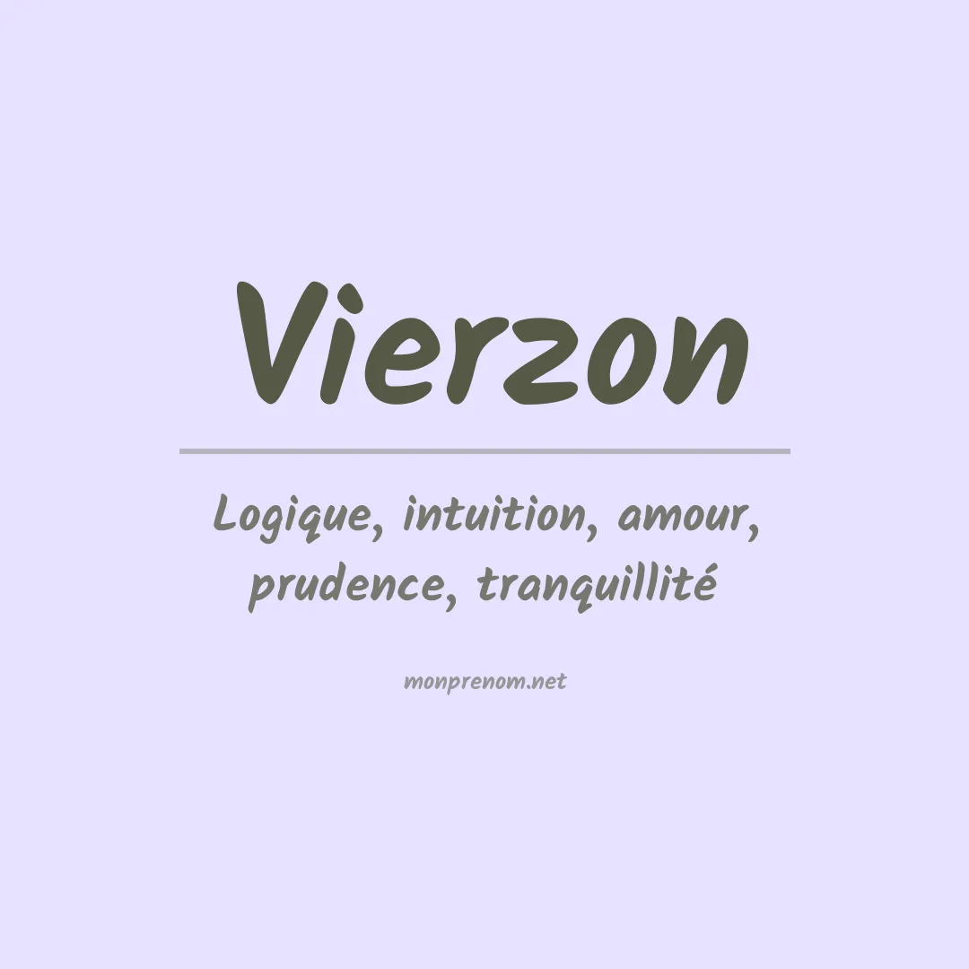 Signification du prénom Vierzon