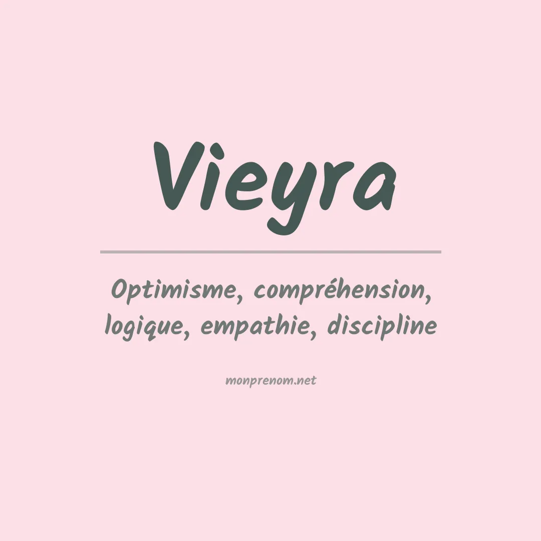 Signification du prénom Vieyra