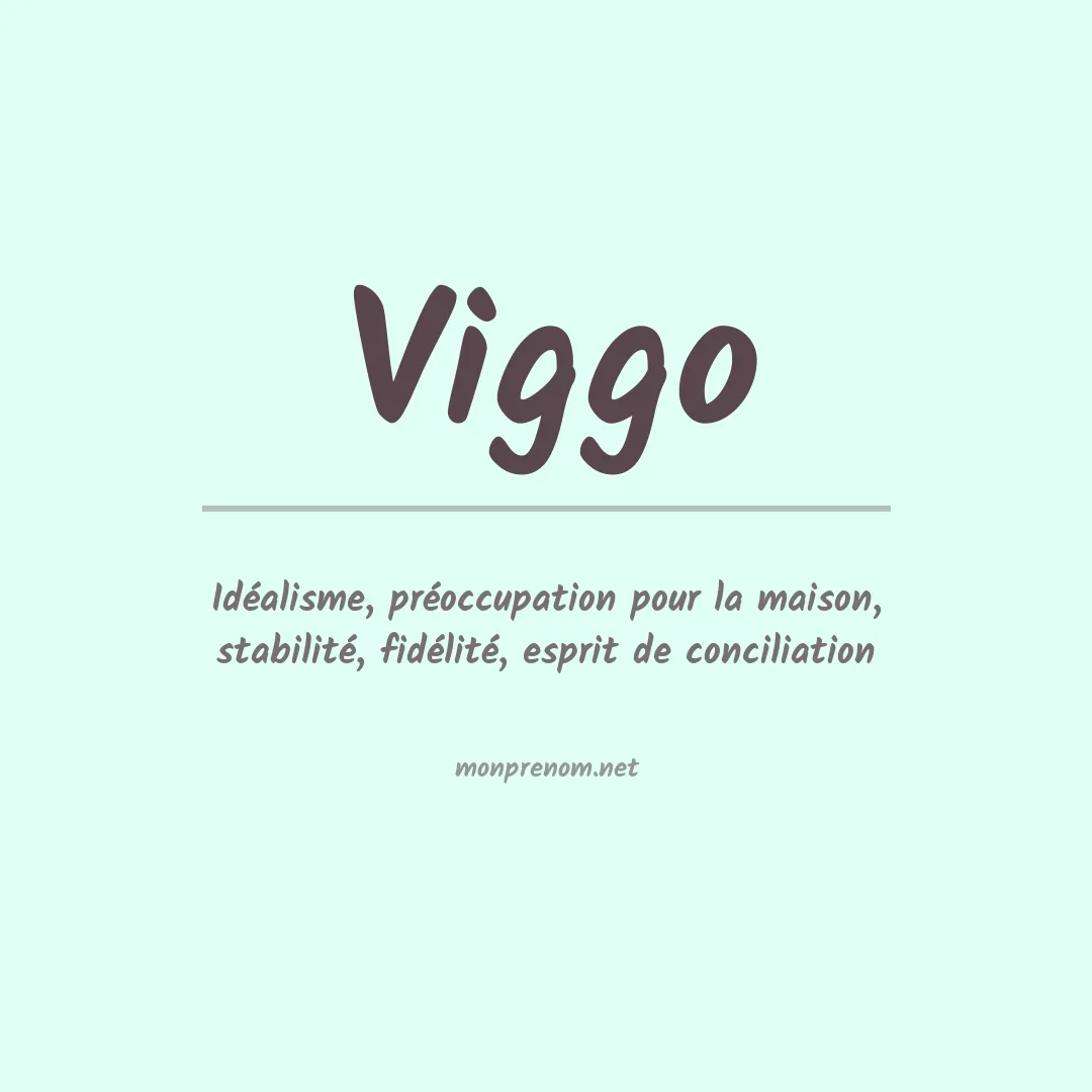 Signification du prénom Viggo
