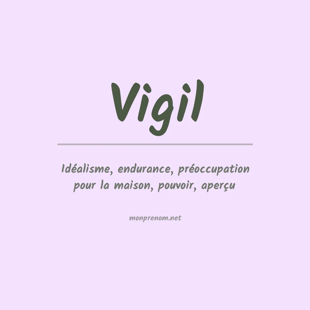 Prénom Vigil