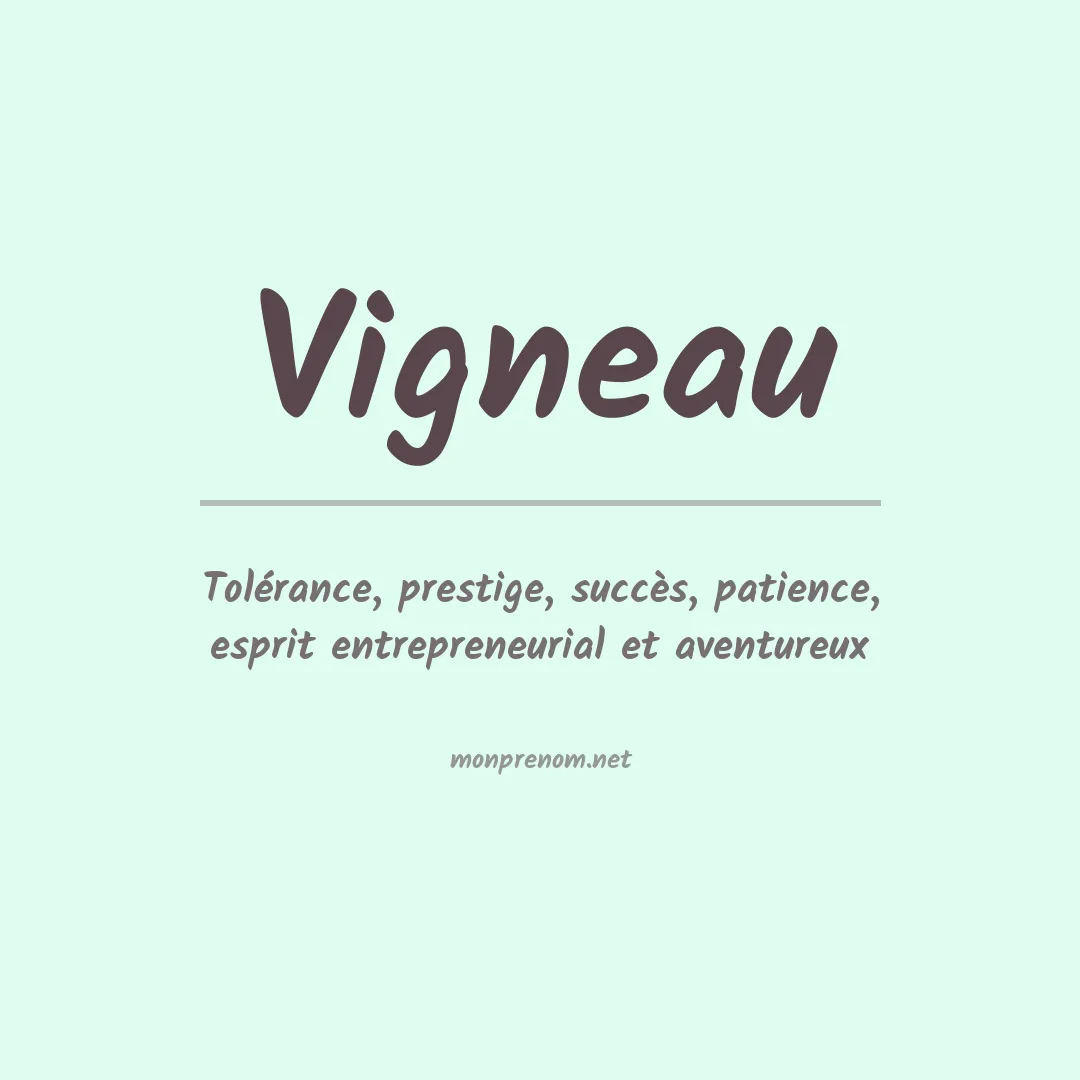 Prénom Vigneau