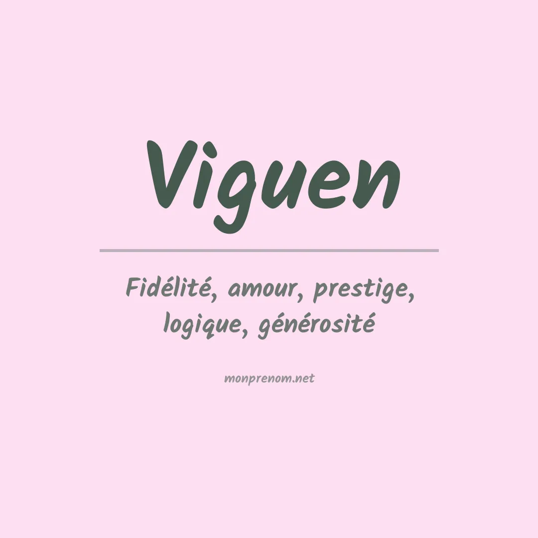 Signification du prénom Viguen