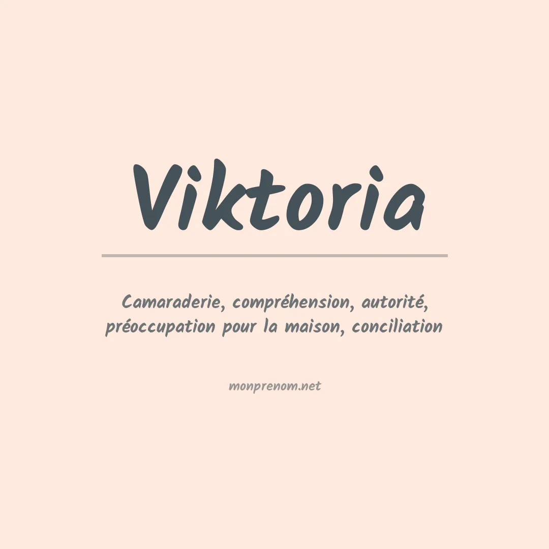 Prénom Viktoria