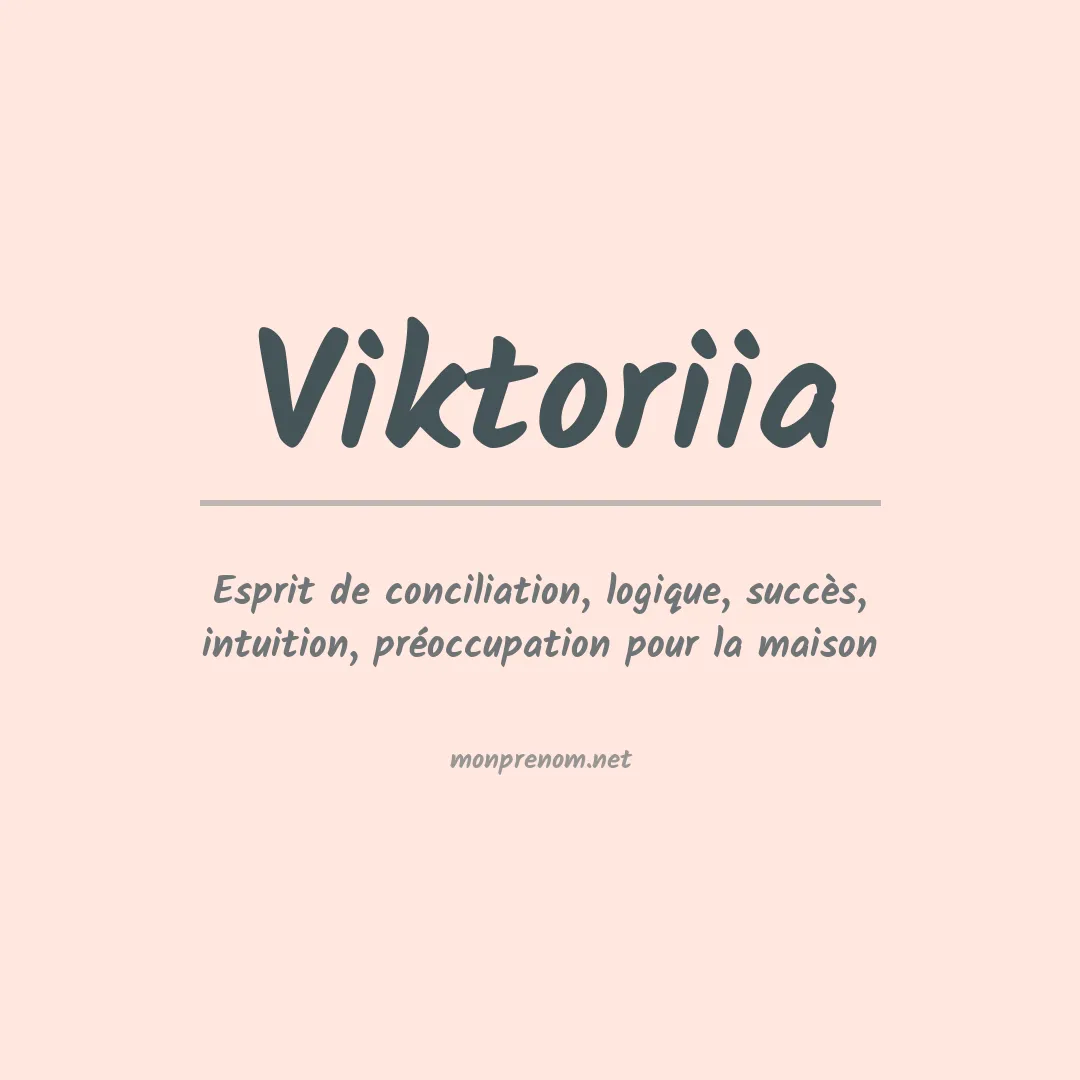 Prénom Viktoriia
