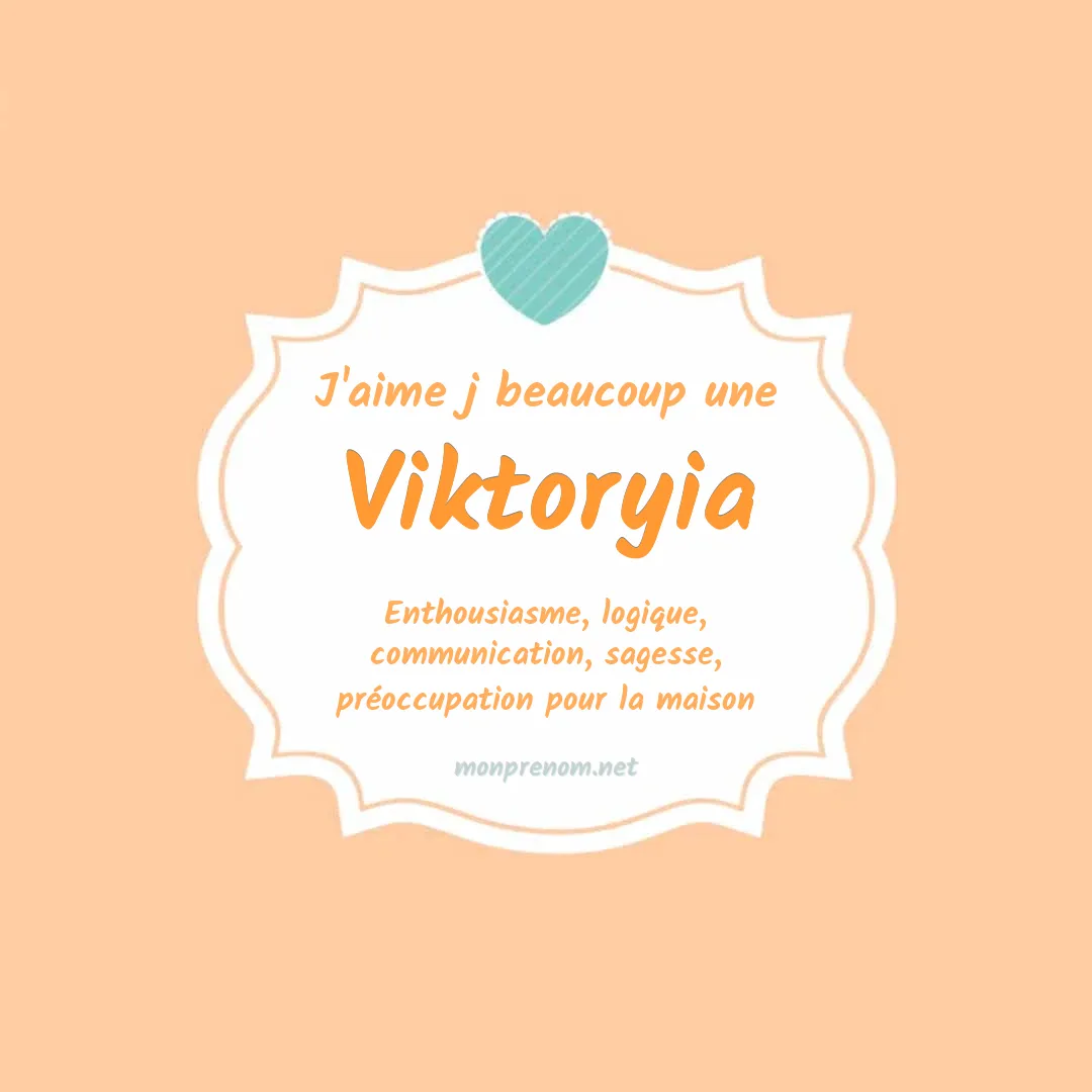 J'aime beaucoup Viktoryia
