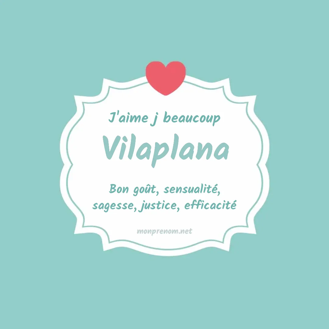 J'aime beaucoup Vilaplana
