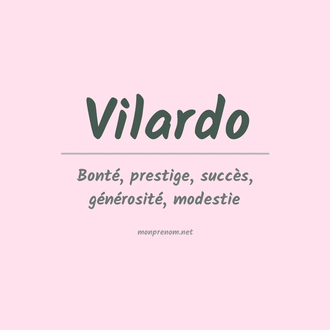 Prénom Vilardo