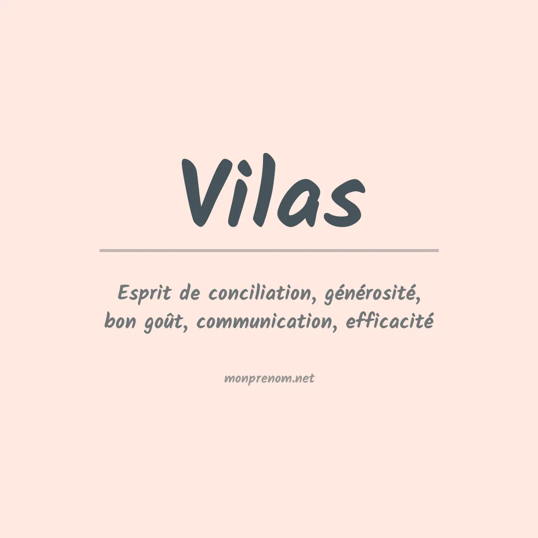 Prénom Vilas