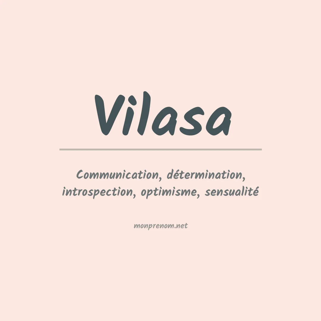 Signification du prénom Vilasa