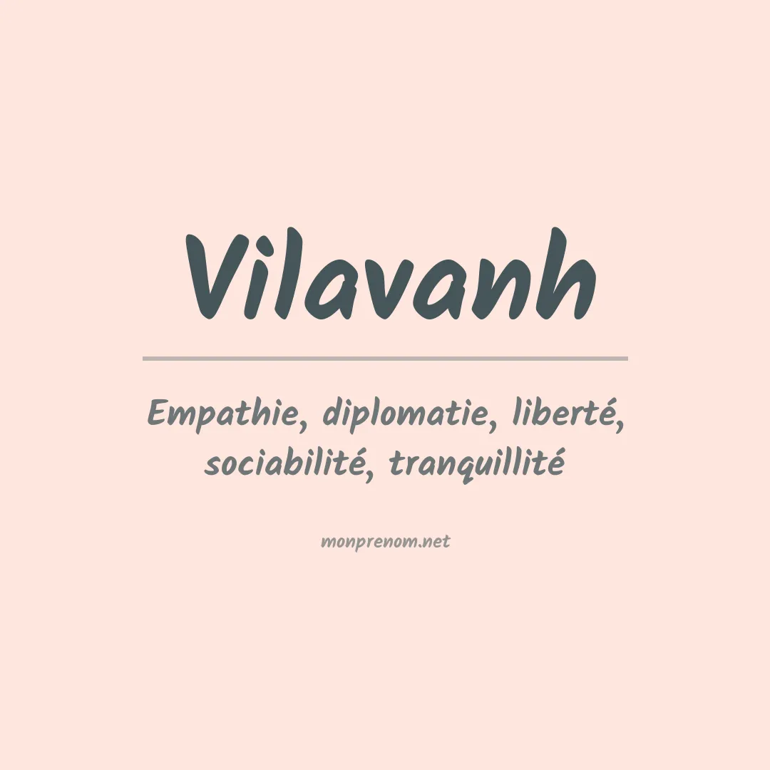 Prénom Vilavanh
