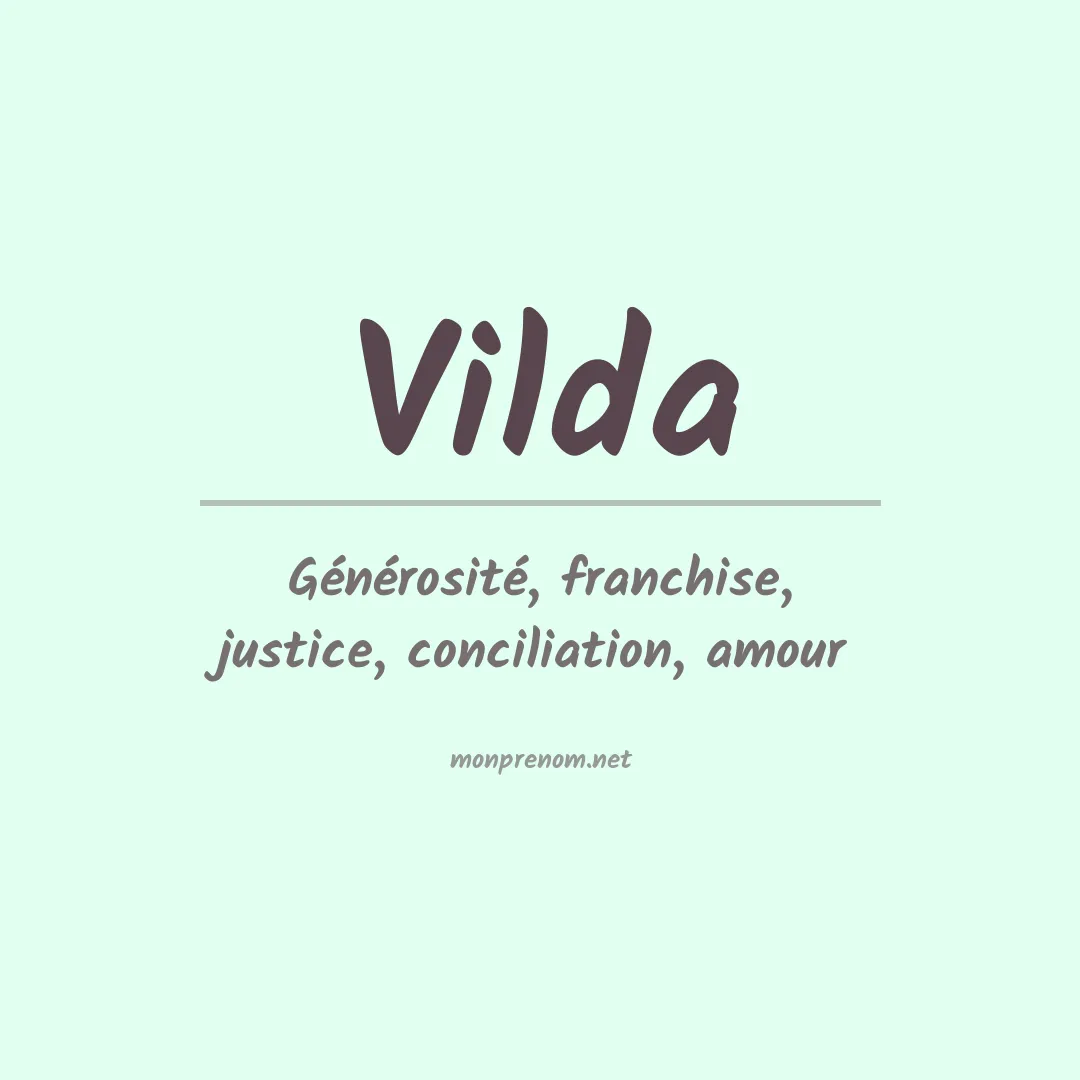 Prénom Vilda