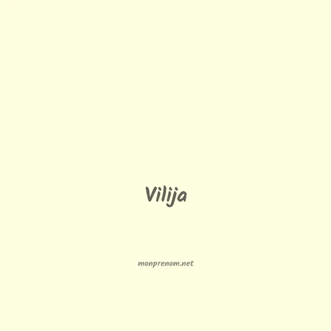 Vilija en chinois