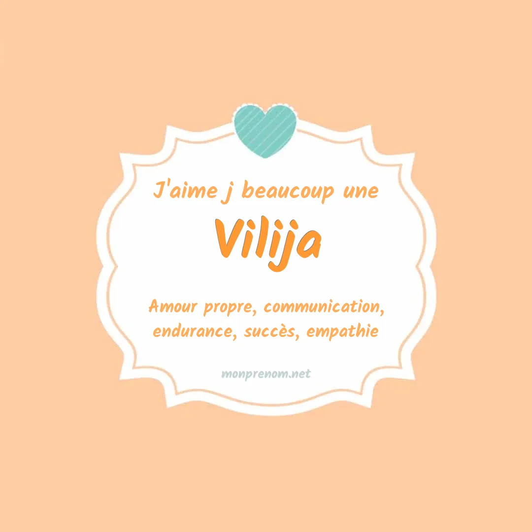 J'aime beaucoup Vilija