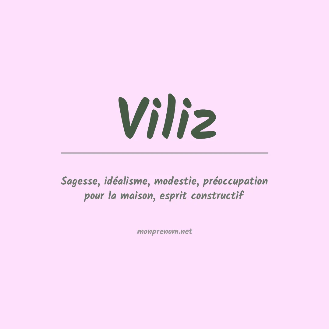 Prénom Viliz