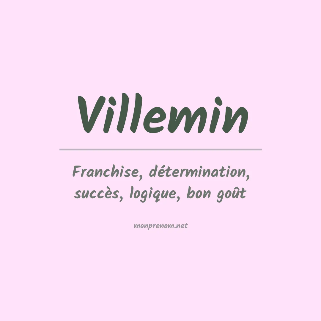Prénom Villemin
