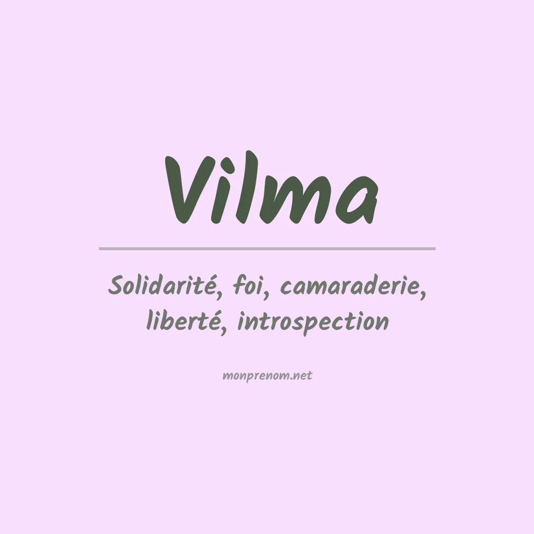 Prénom Vilma